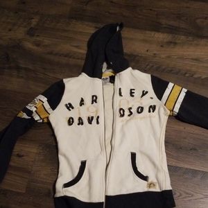 Womens Harley-Davidson Zip Up Hoodie Sweatshirt M